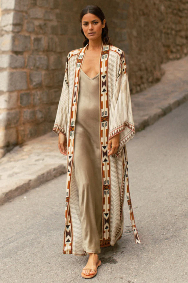 Boho Tie Dye Kimono Blouse - Image 11