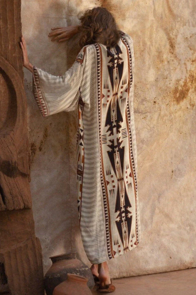 Boho Tie Dye Kimono Blouse - Image 14