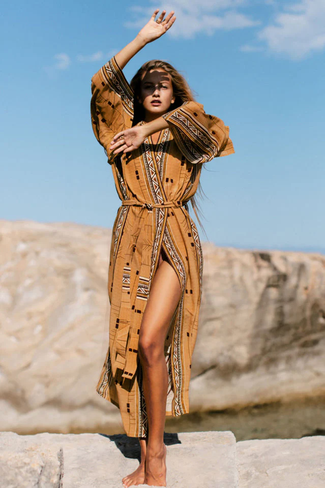 Boho Tie Dye Kimono Blouse - Image 20