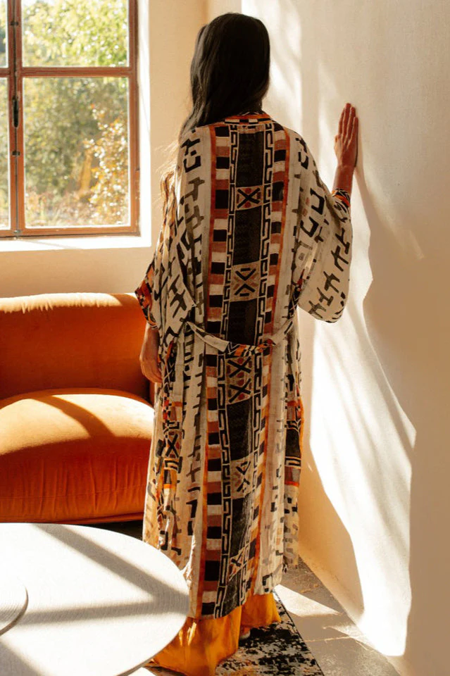 Boho Tie Dye Kimono Blouse - Image 23