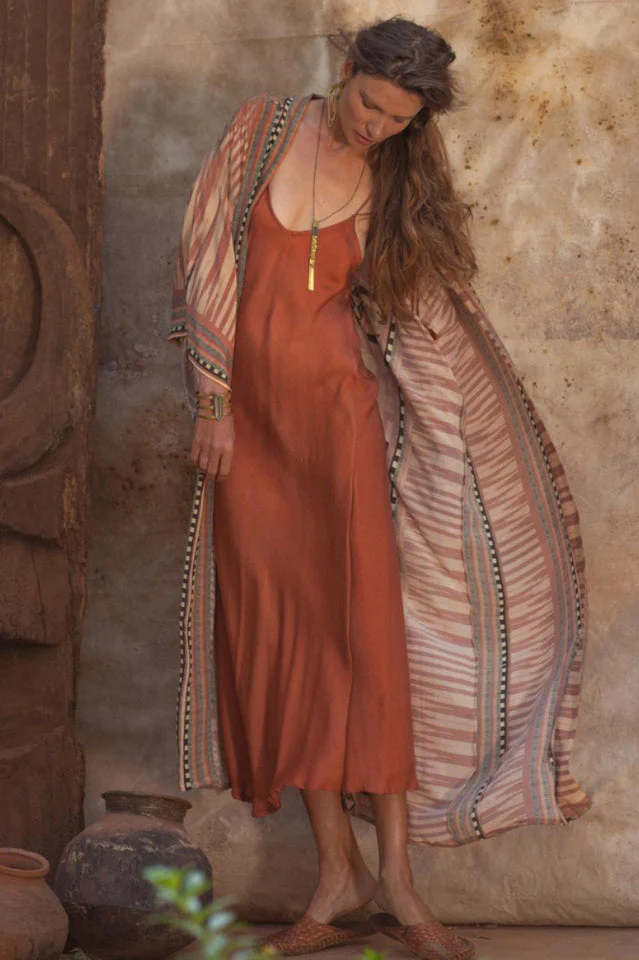 Boho Tie Dye Kimono Blouse - Image 7