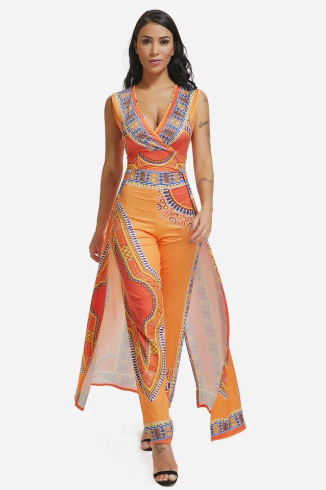 Deep V-Neck Party Jumpsuit - Image 3