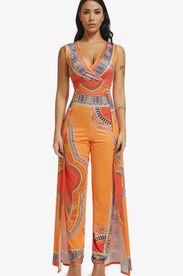 Deep V-Neck Party Jumpsuit - Image 4
