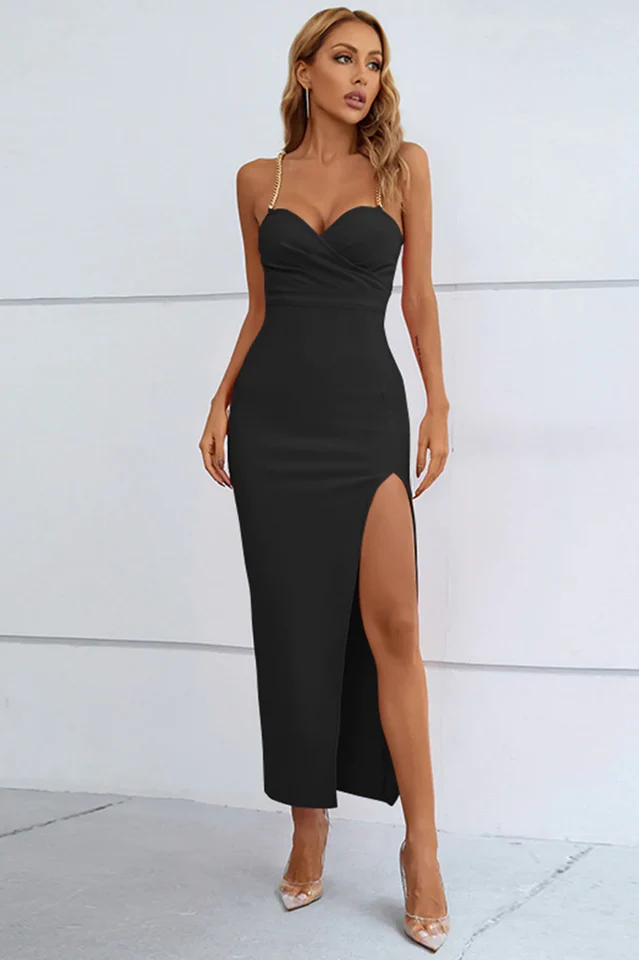 Deirdre Embellished Strap Bandage Dress - Image 7