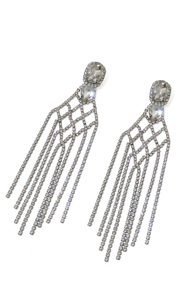 Diamante Statement Earrings - Image 8