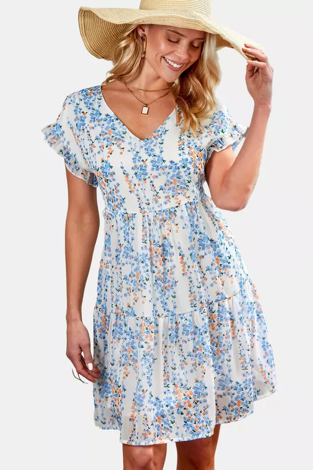 Ditsy Floral Babydoll Dress - Image 3