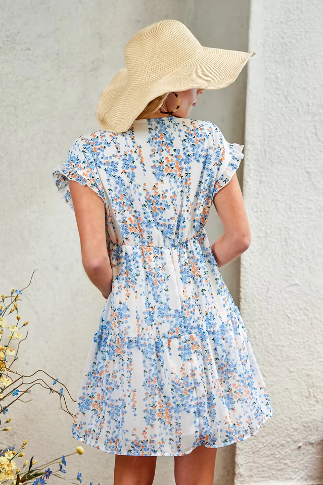 Ditsy Floral Babydoll Dress - Image 5