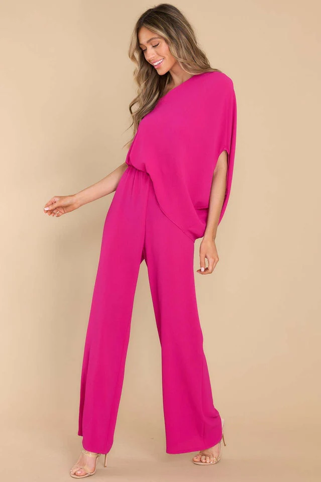Dreaming Of New One Shoulder Jumpsuit - Image 3