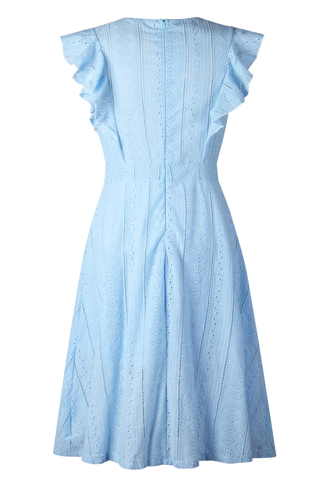 Elegant A Line Midi Dress - Image 16