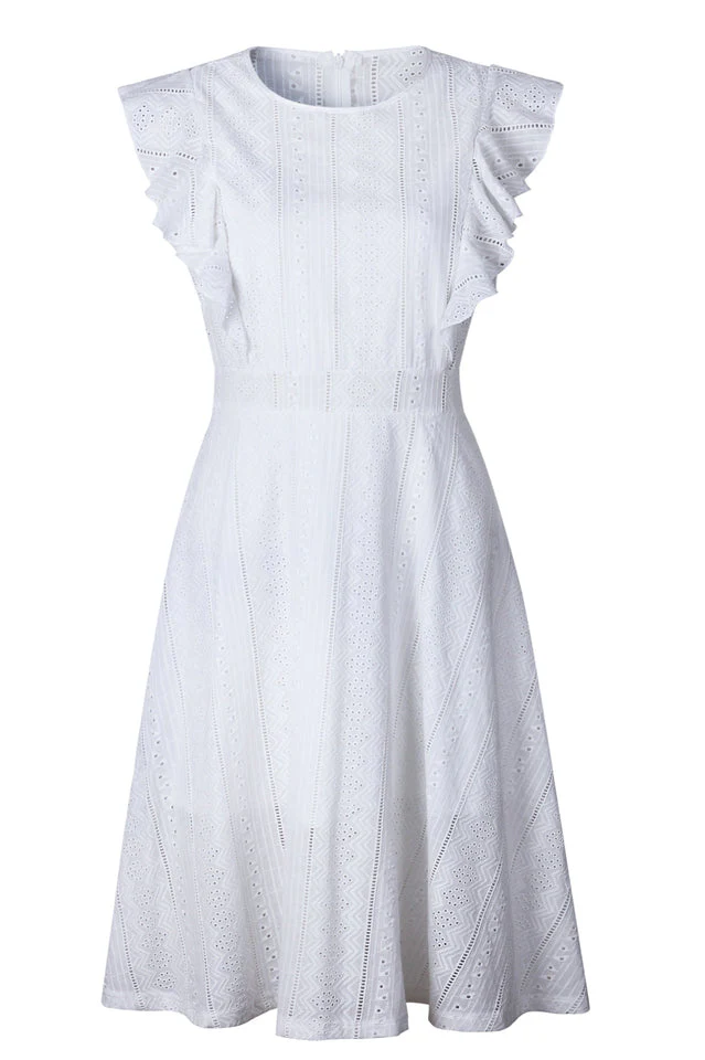 Elegant A Line Midi Dress - Image 18