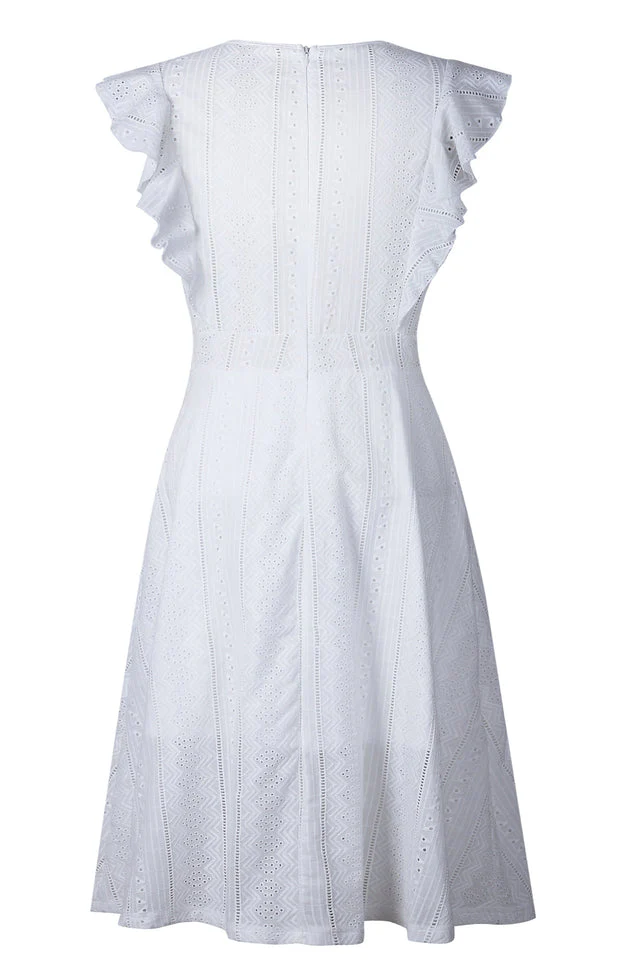 Elegant A Line Midi Dress - Image 19