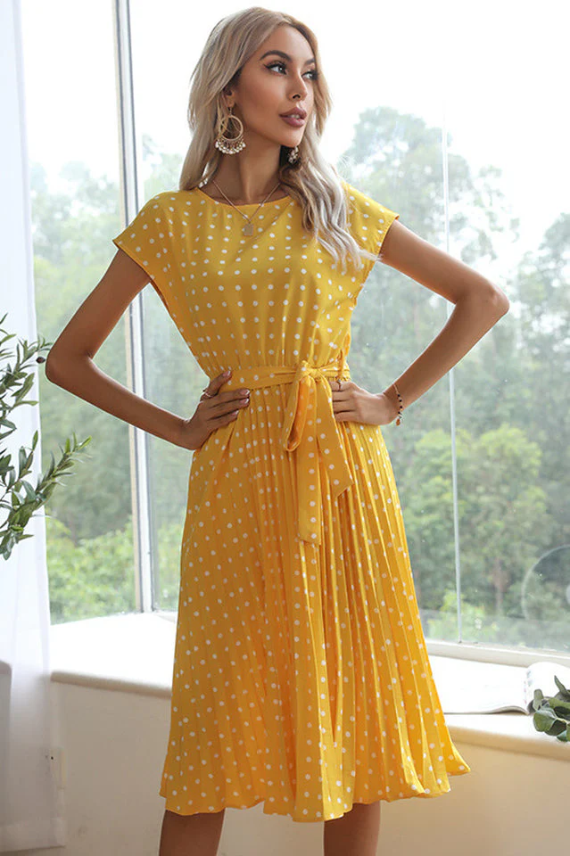 Elegant Polka Dot Boho Dress - Image 13