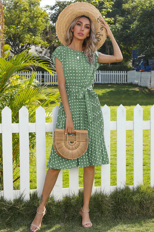 Elegant Polka Dot Boho Dress - Image 4