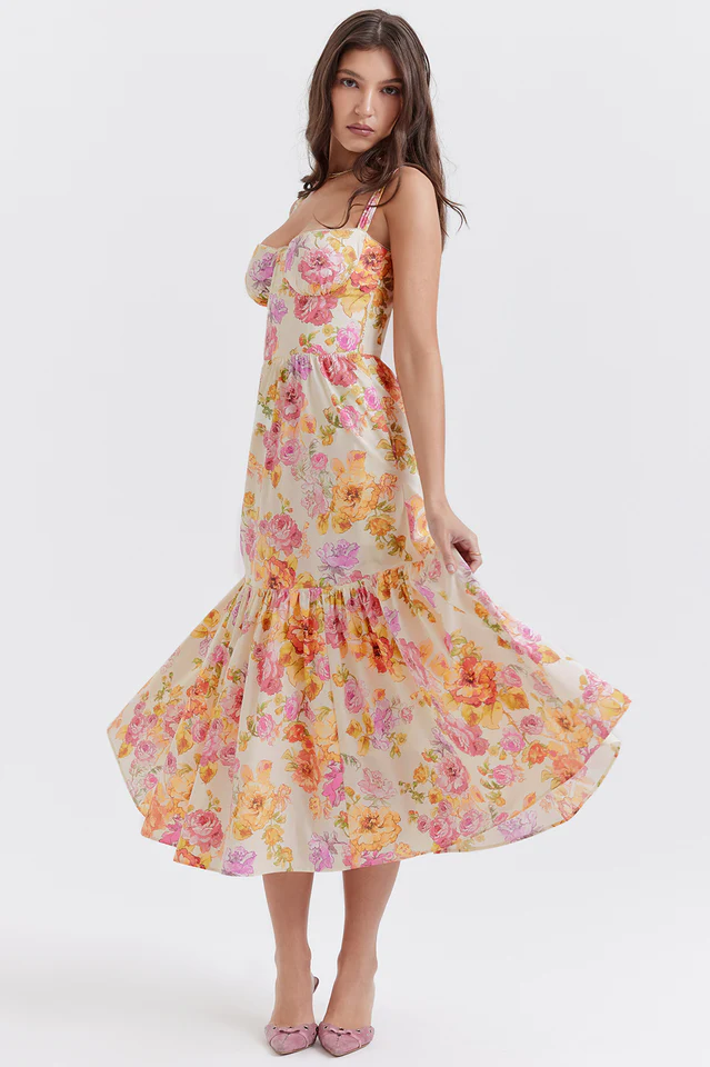 Elia Floral Midi Sundress - Image 4