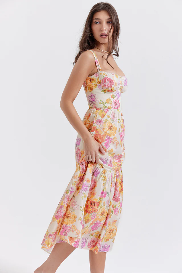 Elia Floral Midi Sundress - Image 5