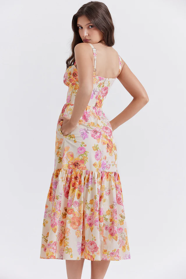 Elia Floral Midi Sundress - Image 6