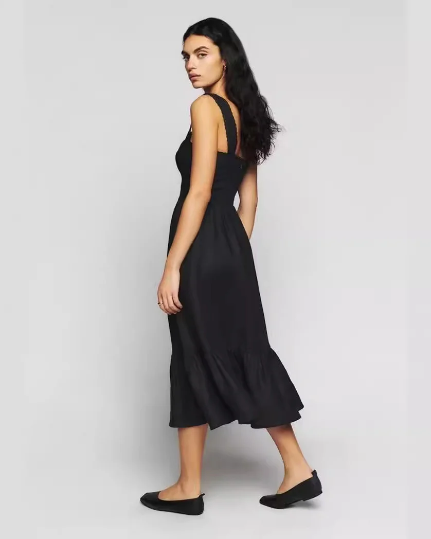 Elia White Broderie Anglaise Midi Dress - Image 6