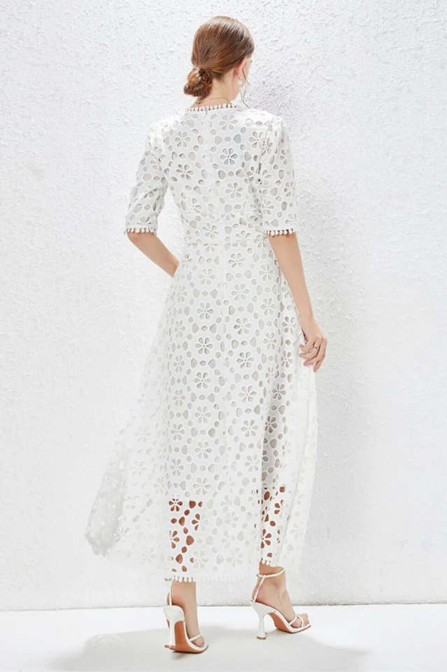 Emily in Paris White Maxi Dress - Image 3