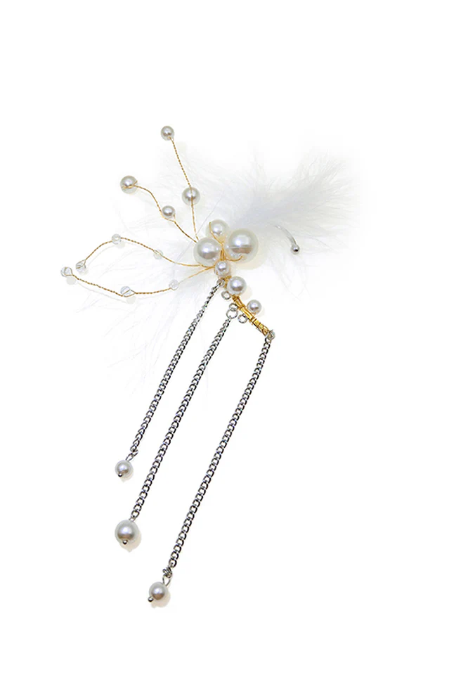 Feather Tassel Earrings - Image 8