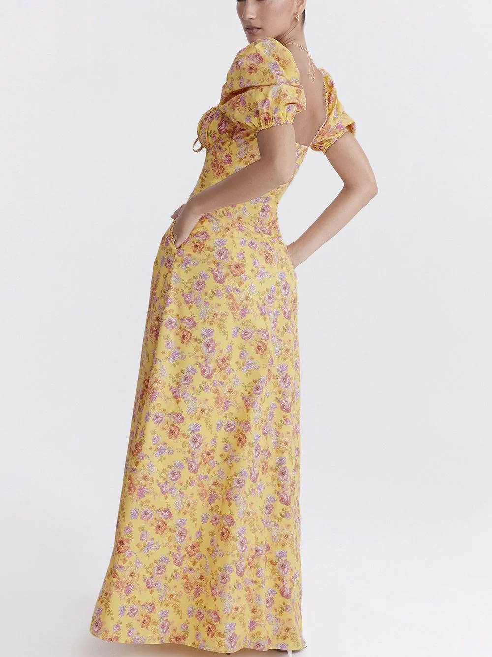 Felizia White Puff Sleeve Sundress - Image 14