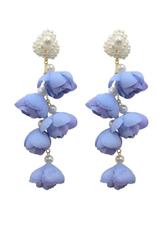 Flower Drop Earrings - Image 6