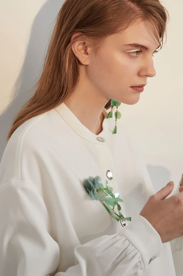 Flower Sequin Earrings - Image 7