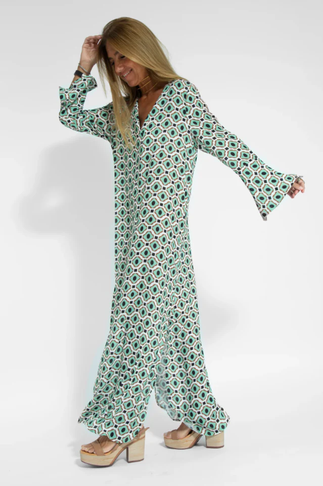 Geometric Maxi Dress - Image 4