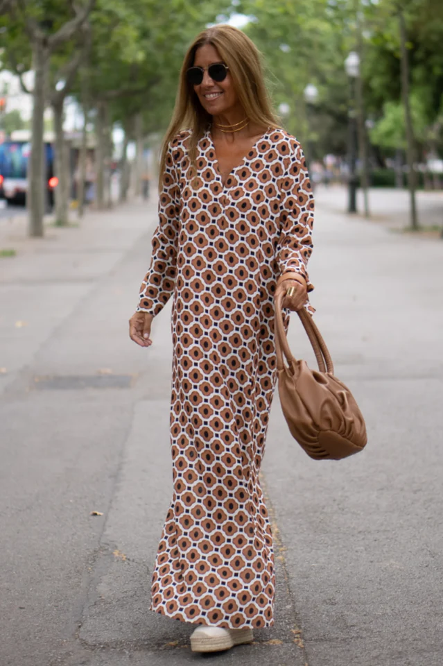 Geometric Maxi Dress - Image 9