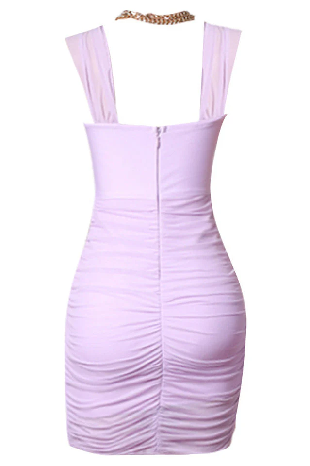 Gienna Mesh Cut Out Embellished Dress - Image 12