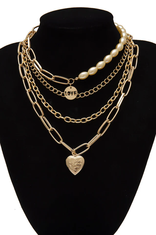 Gothic Layered Baroque Pearl Chunky Chain Necklace - Image 10