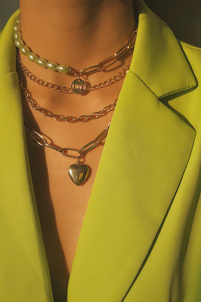 Gothic Layered Baroque Pearl Chunky Chain Necklace - Image 3