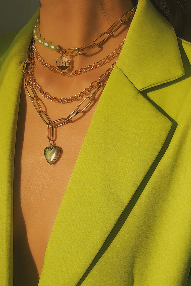 Gothic Layered Baroque Pearl Chunky Chain Necklace - Image 4