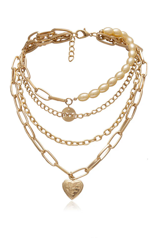 Gothic Layered Baroque Pearl Chunky Chain Necklace - Image 7