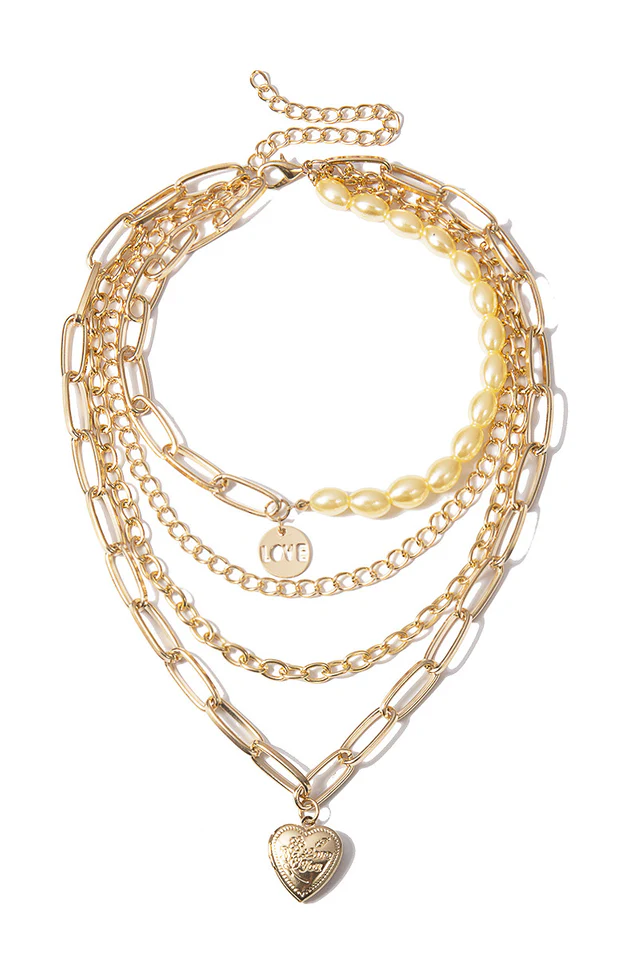 Gothic Layered Baroque Pearl Chunky Chain Necklace - Image 8