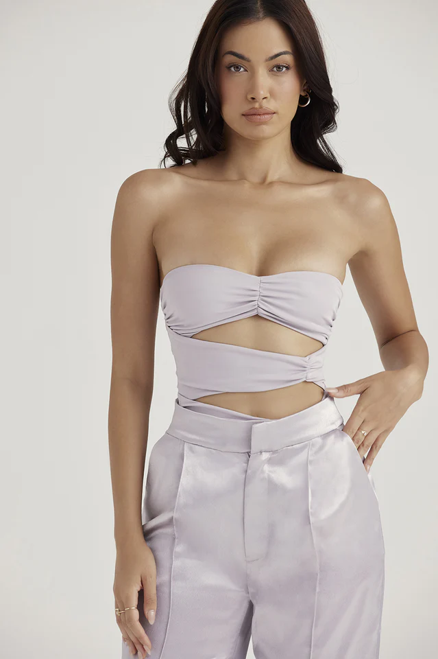 Grey Floral Bodysuit - Image 3