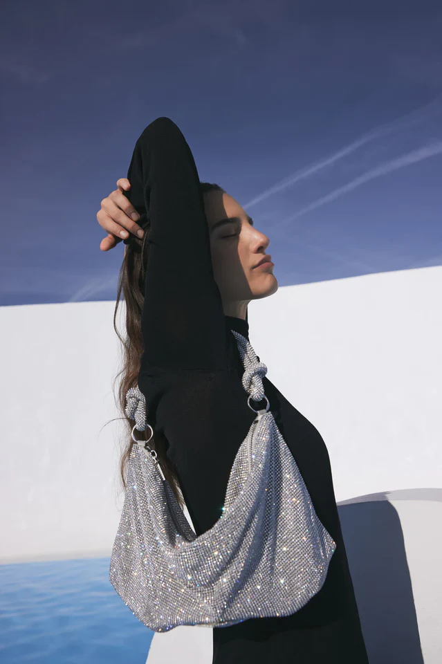 Hera Mini Rhinestone Shoulder Bag - Image 3