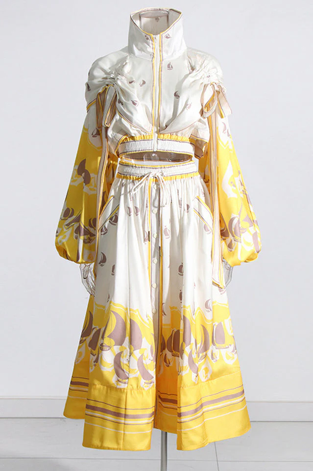 High Tide Crop Top + Midi Skirt Set - Image 5