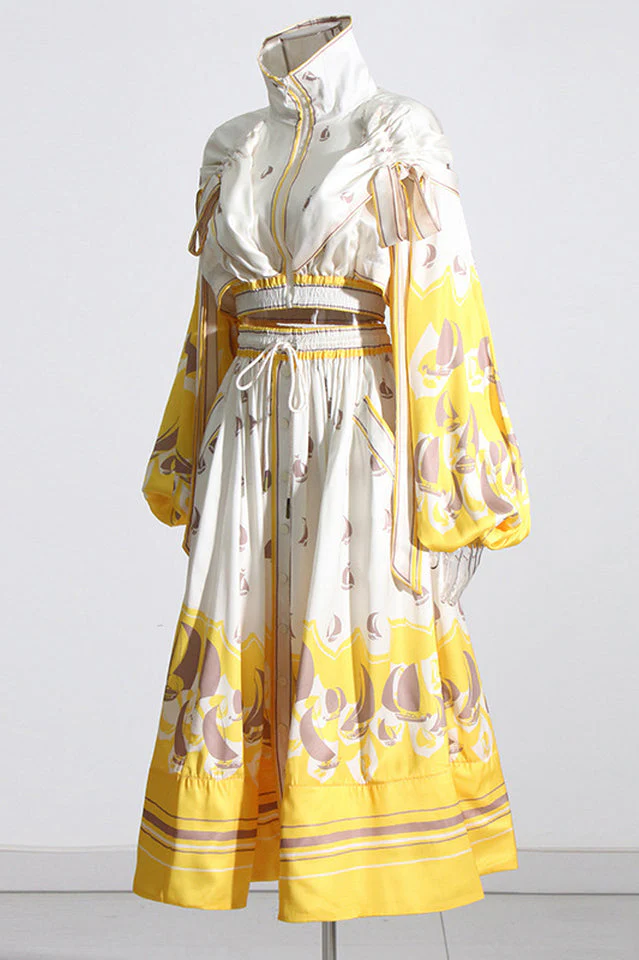 High Tide Crop Top + Midi Skirt Set - Image 6