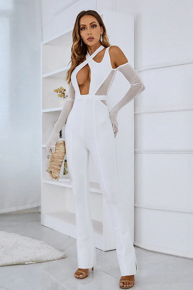 Irisine Long Sleeve Sexy Jumpsuit - Image 3