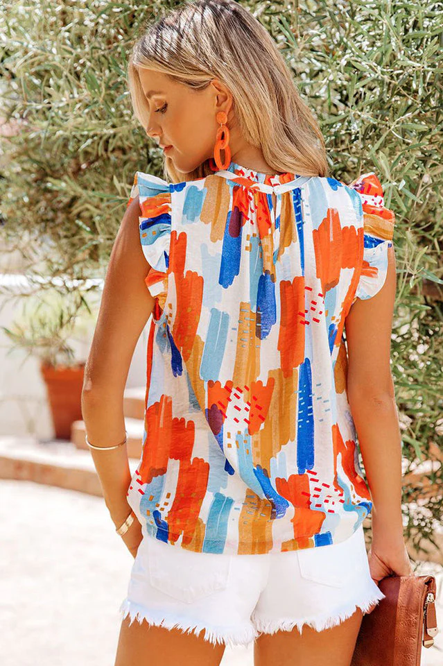 Kiera Flutter Sleeve Blouse - Image 10