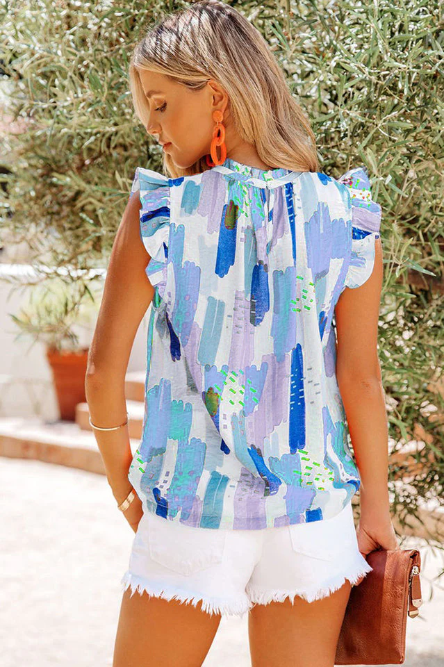 Kiera Flutter Sleeve Blouse - Image 6