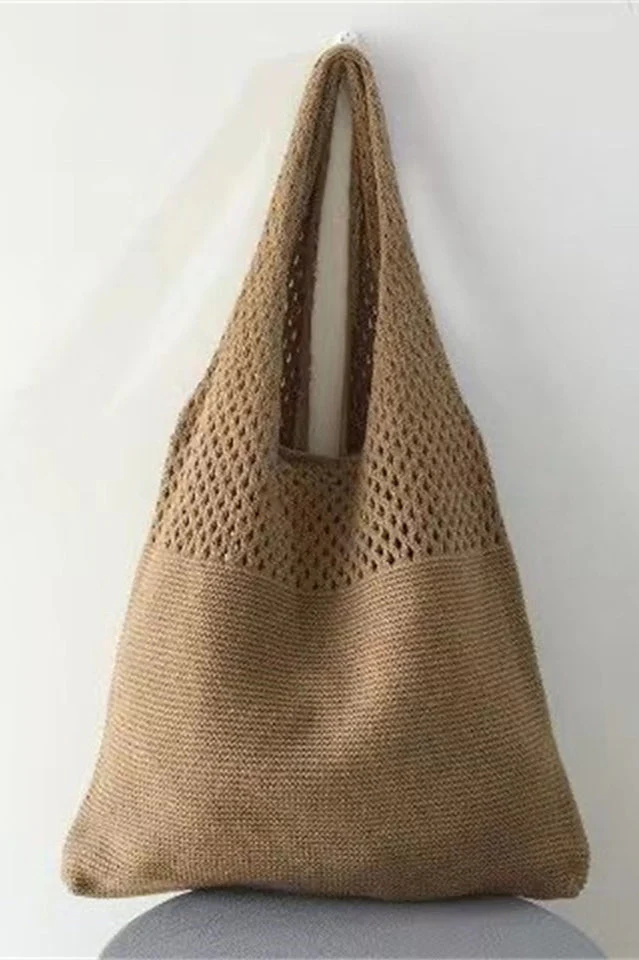 Knit Design Shoulder Bag - Image 12