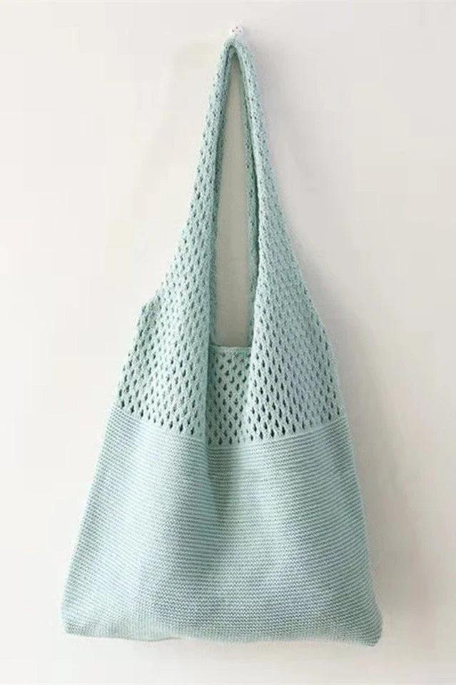 Knit Design Shoulder Bag - Image 6