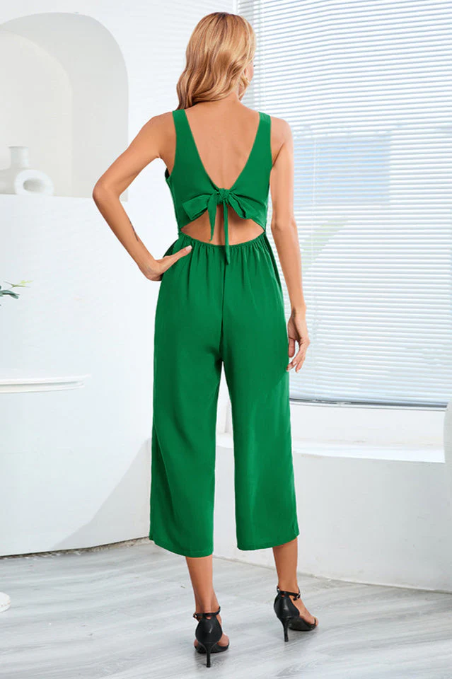 Knot-Tie W/ Cut-Out Back Jumpsuit - Image 12