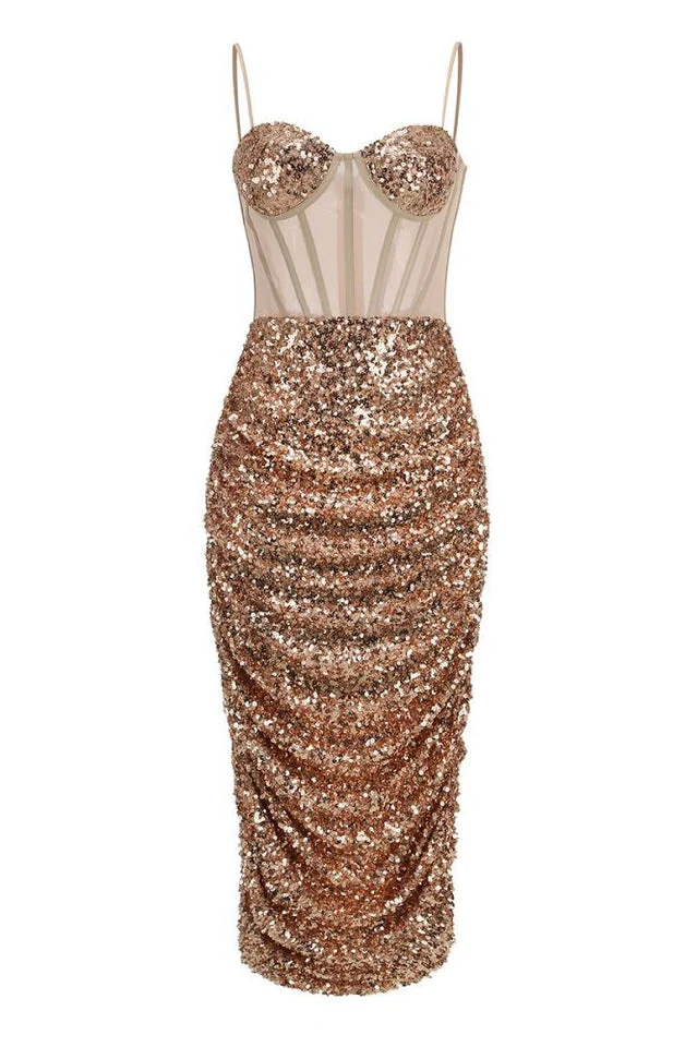Layla Sequin Corset Dress - Image 12