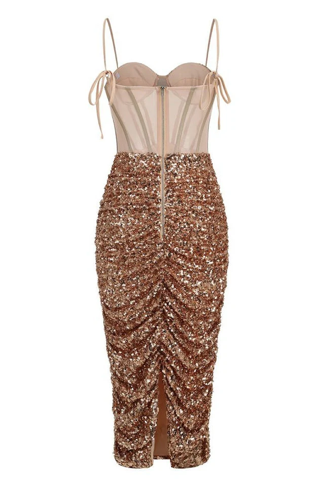 Layla Sequin Corset Dress - Image 13