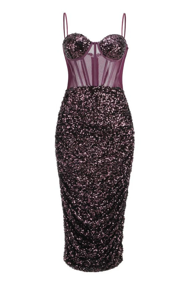 Layla Sequin Corset Dress - Image 7