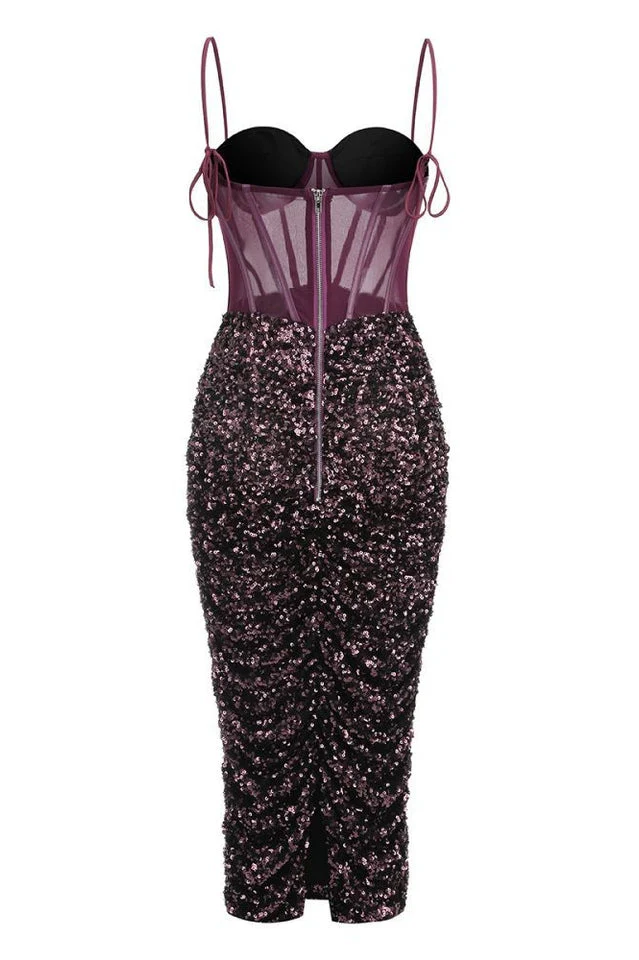 Layla Sequin Corset Dress - Image 8