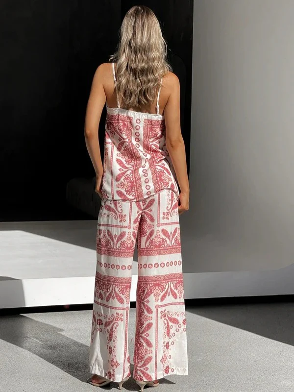 Loose Casual Suspenders Two Piece Suit - Image 5