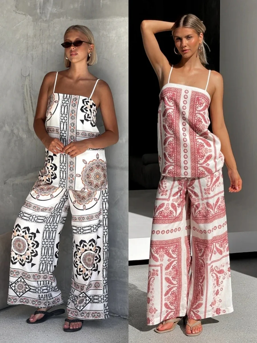 Loose Casual Suspenders Two Piece Suit - Image 6